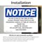 Signmission Co-Pay Is Due At The Time Of Visit Please, 7 in W x Rectangle, Vinyl Decal OS-2PACK-NS-D-57-L-10834 - alternate 2